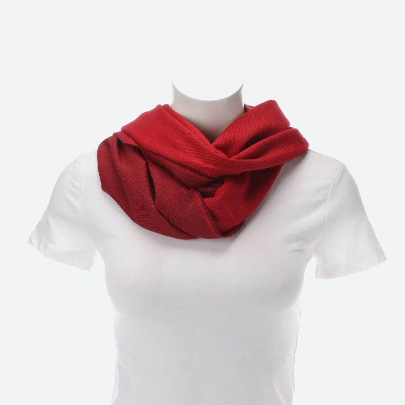 Image 1 of Silk Schawl Red in color Red | Vite EnVogue