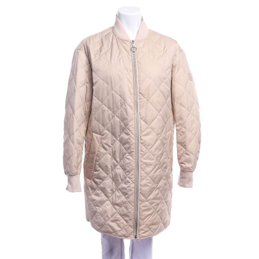 Image 1 of Quilted Coat L Beige in color White | Vite EnVogue