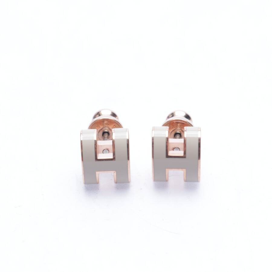 Image 1 of Mini Pop H Earrings Nude in color Pink | Vite EnVogue