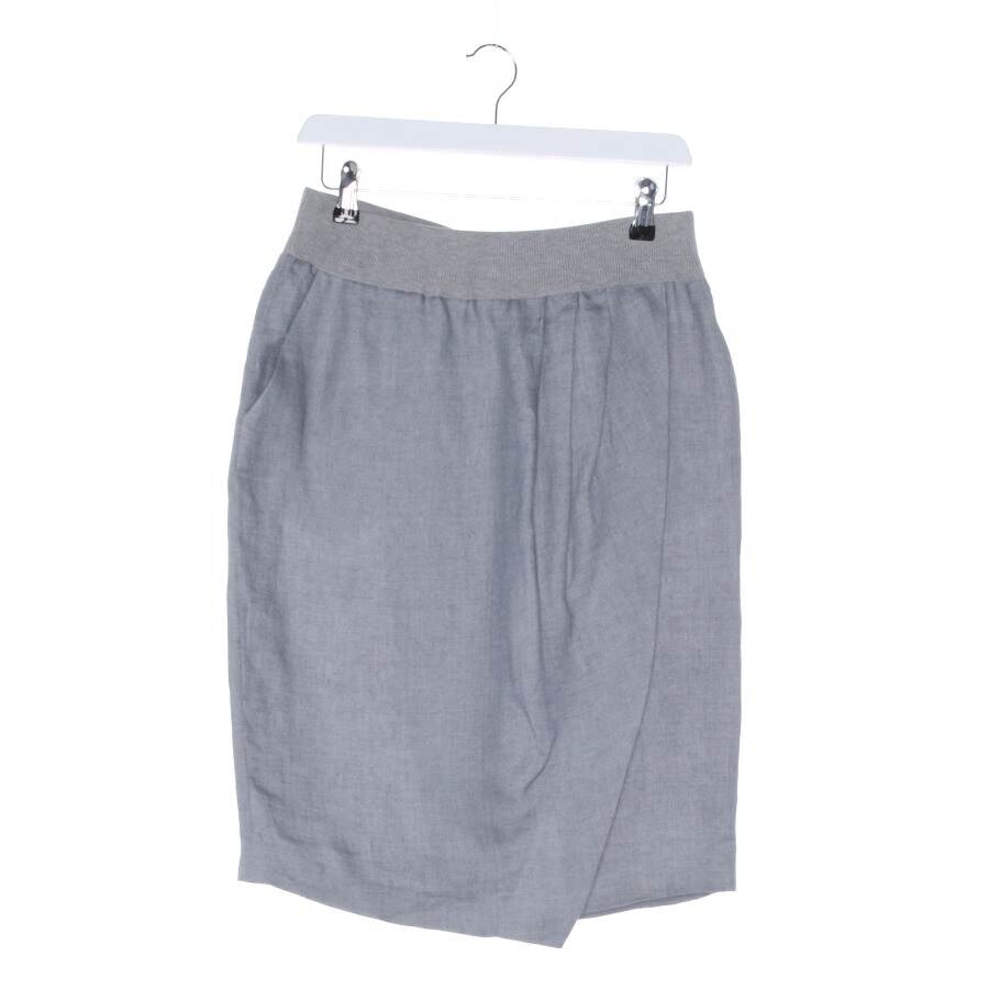 Image 1 of Linen Skirt 36 Light Gray in color Gray | Vite EnVogue