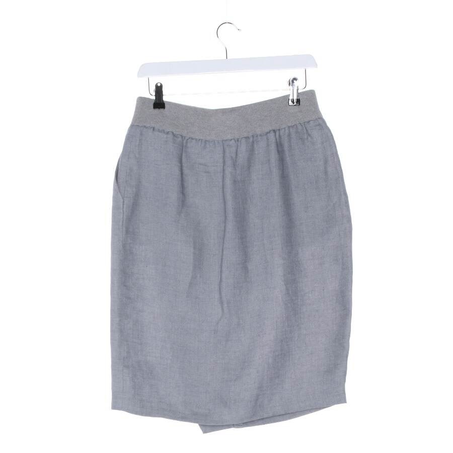 Image 2 of Linen Skirt 36 Light Gray in color Gray | Vite EnVogue
