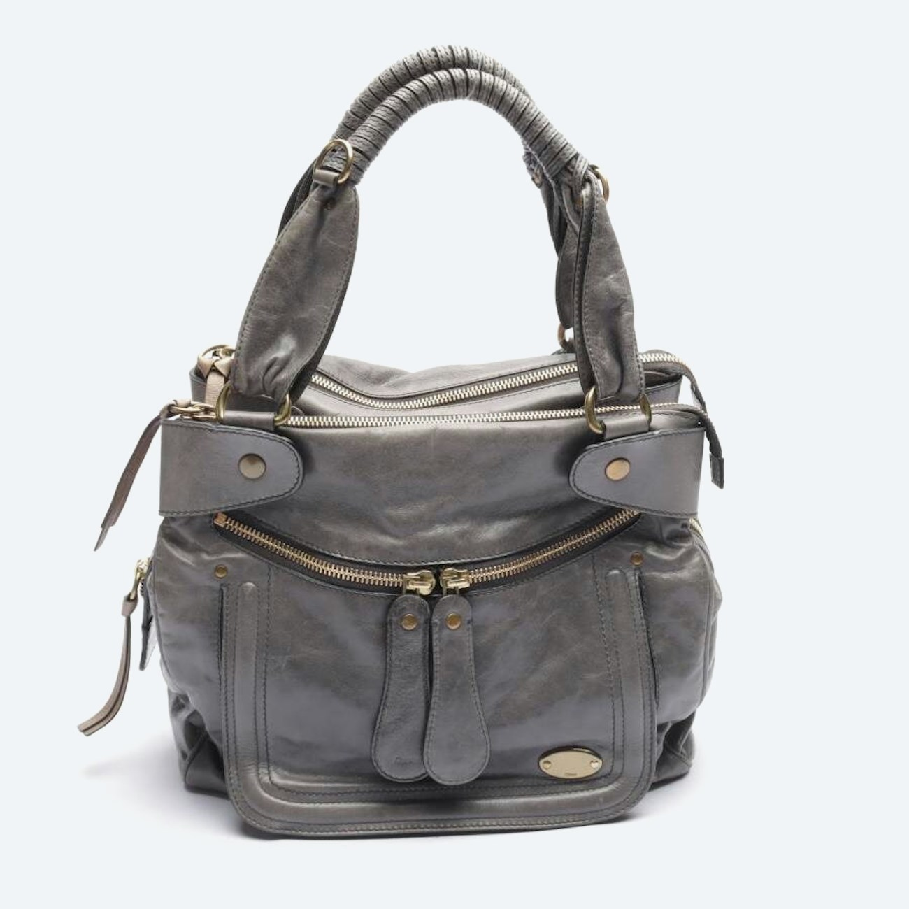 Image 1 of Bay Handbag Gray in color Gray | Vite EnVogue