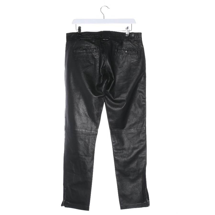 Image 2 of Leather Pants M Black in color Black | Vite EnVogue