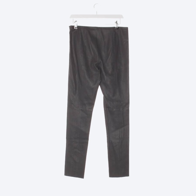 Image 2 of Leather Pants 42 Gray in color Gray | Vite EnVogue