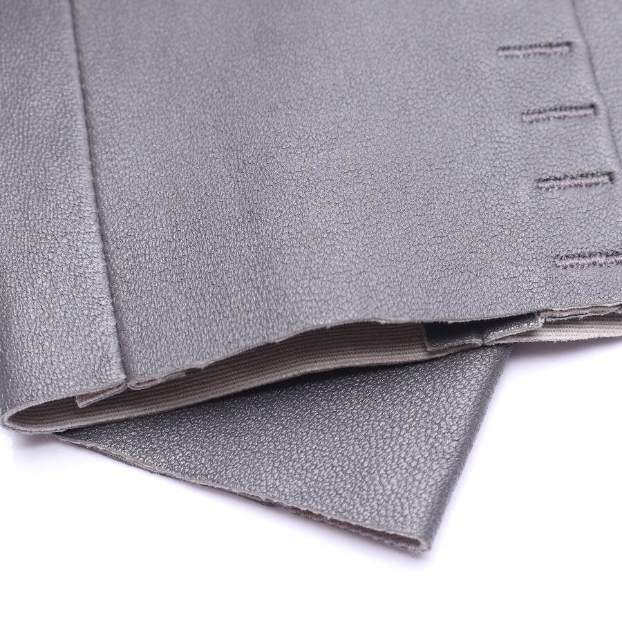 Image 3 of Leather Pants 42 Gray in color Gray | Vite EnVogue