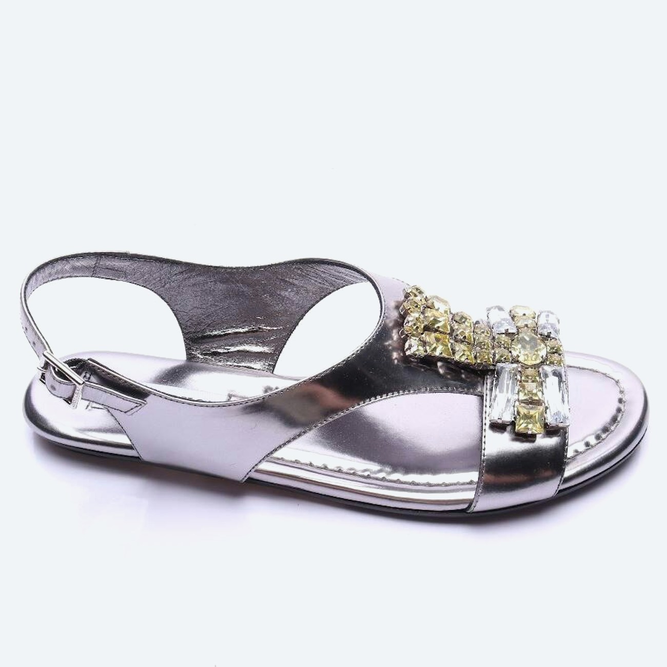 Image 1 of Sandals EUR38 Silver in color Metallic | Vite EnVogue