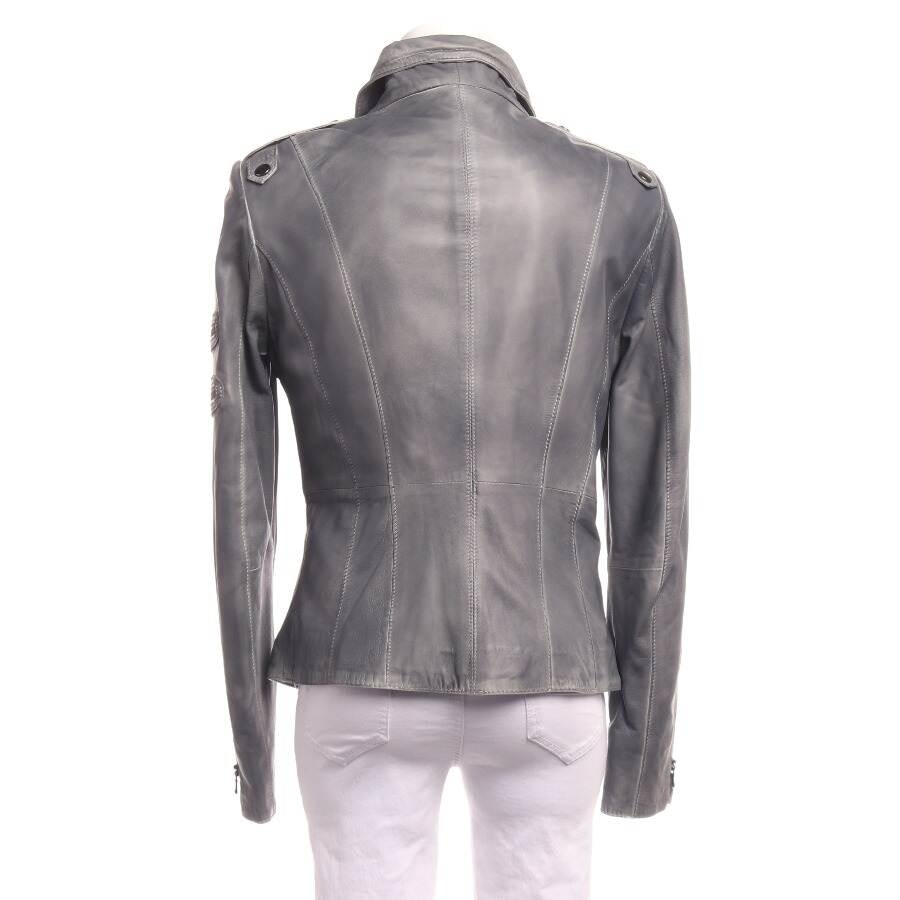 Image 2 of LeatherJacket 40 Gray in color Gray | Vite EnVogue