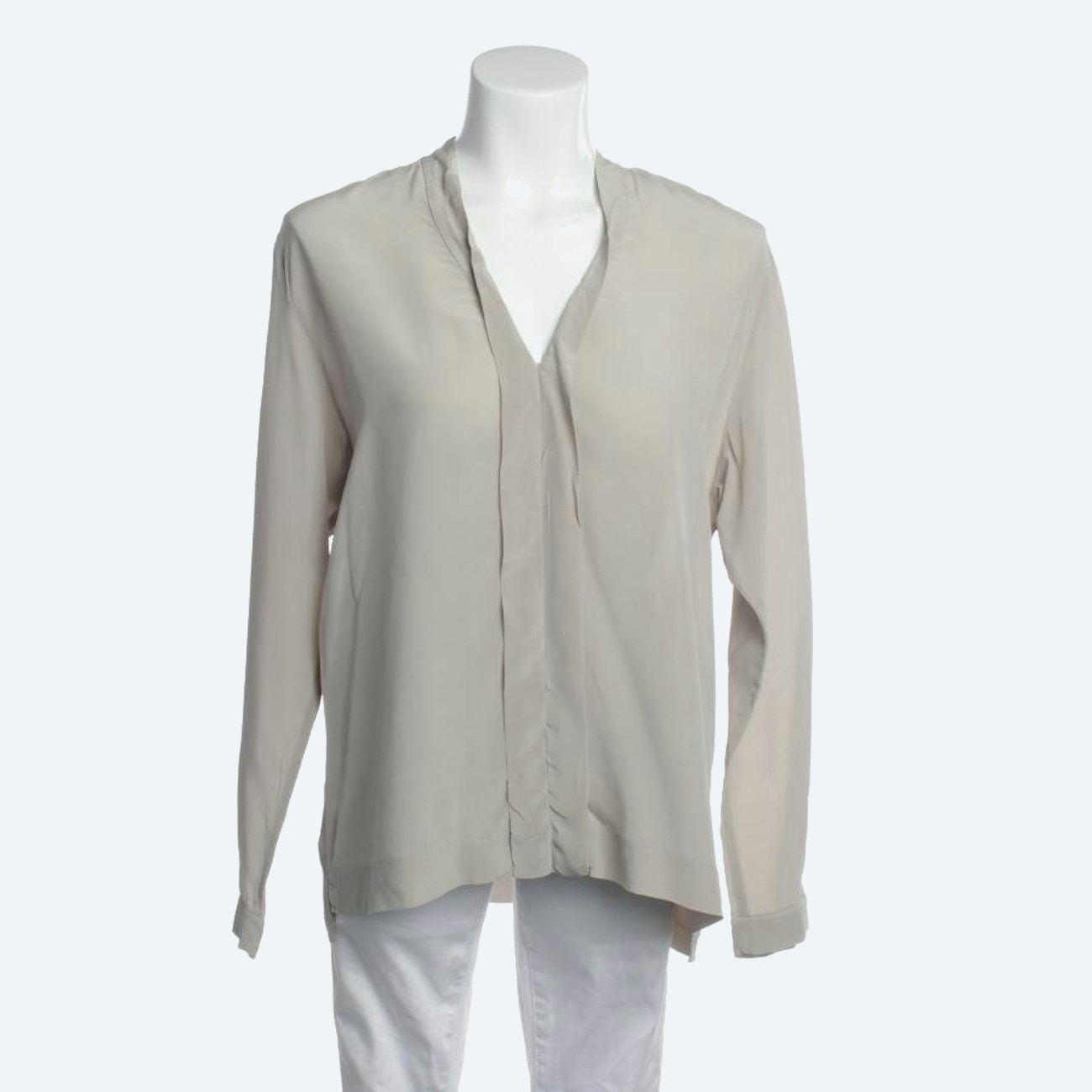 Image 1 of Silk Blouse 40 Beige in color White | Vite EnVogue