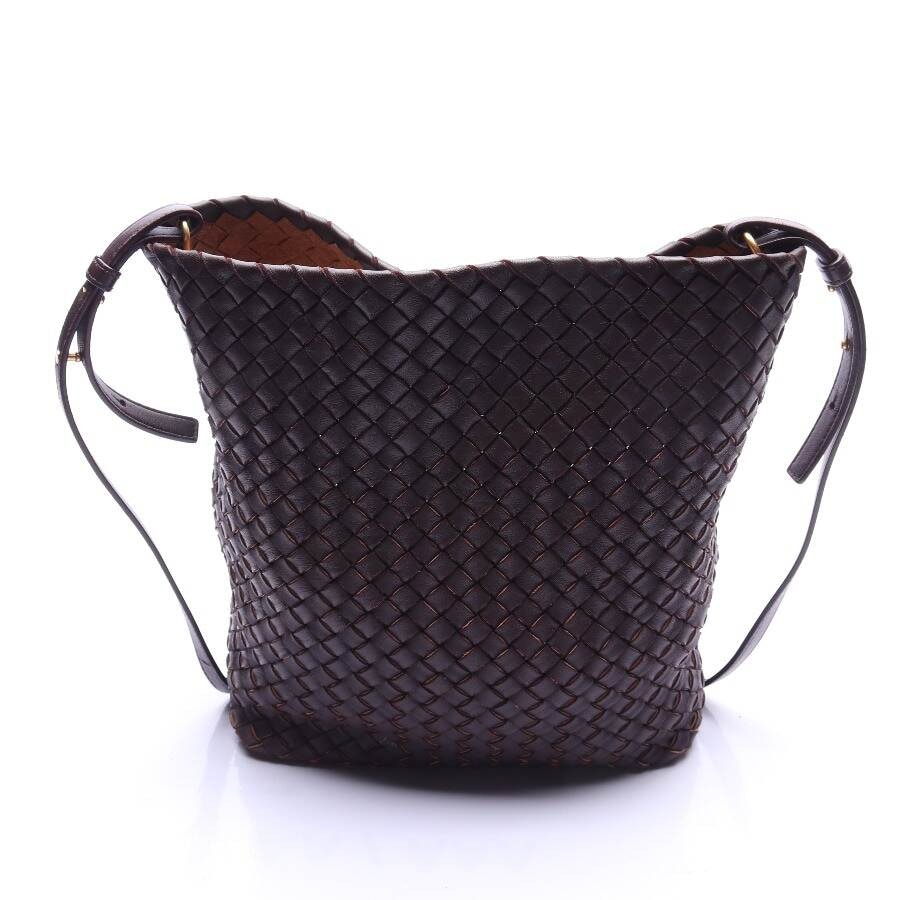 Image 2 of Intreddiato Bucket Crossbody Bag Dark Brown in color Brown | Vite EnVogue