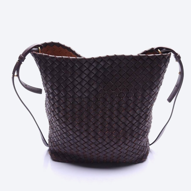 Image 2 of Intreddiato Bucket Crossbody Bag Dark Brown in color Brown | Vite EnVogue