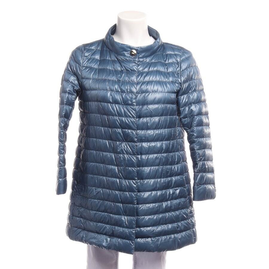 Image 1 of Quilted Coat 38 Blue in color Blue | Vite EnVogue