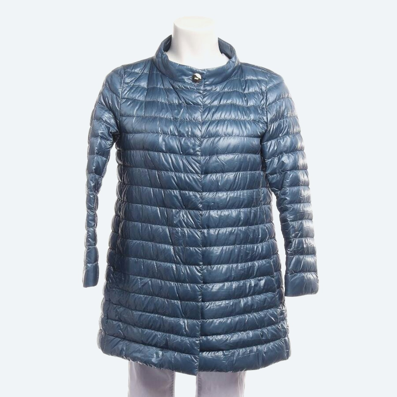 Image 1 of Quilted Coat 38 Blue in color Blue | Vite EnVogue