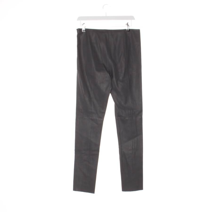 Image 2 of Leather Pants 38 Gray in color Gray | Vite EnVogue
