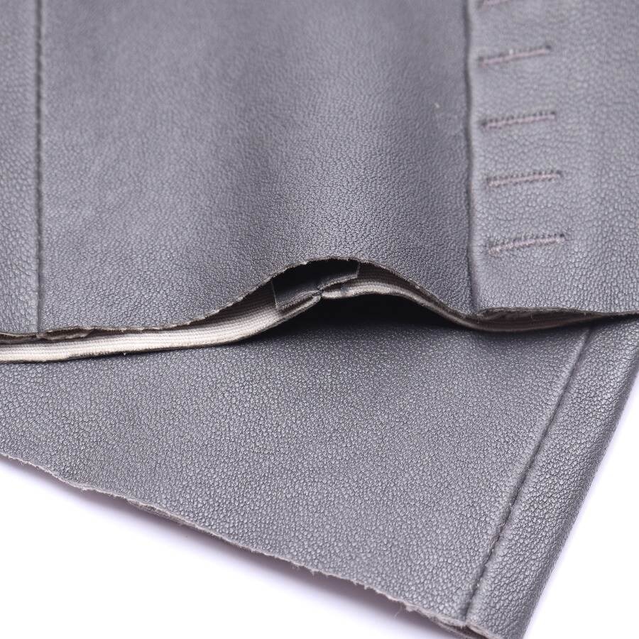 Image 3 of Leather Pants 38 Gray in color Gray | Vite EnVogue