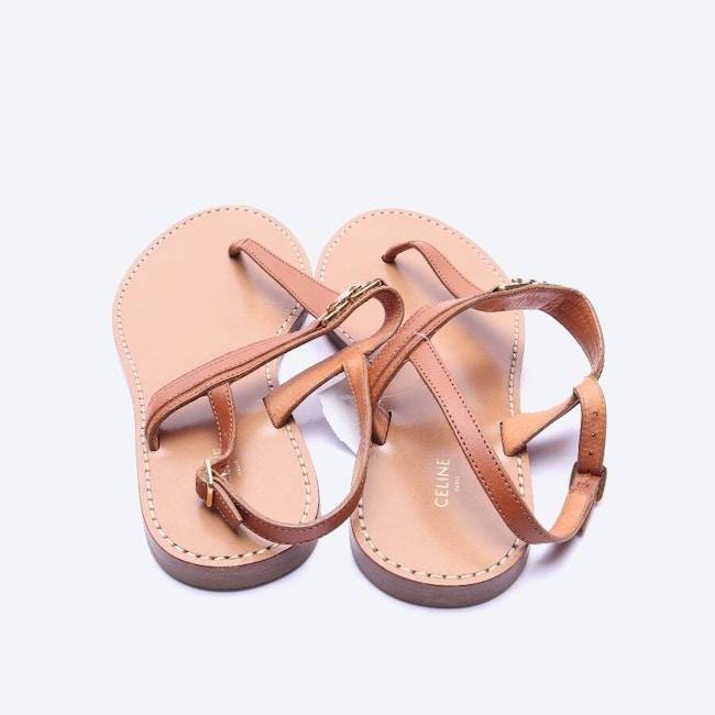 Image 3 of Triomphe Strappy Sandals EUR 39 Light Brown in color Brown | Vite EnVogue