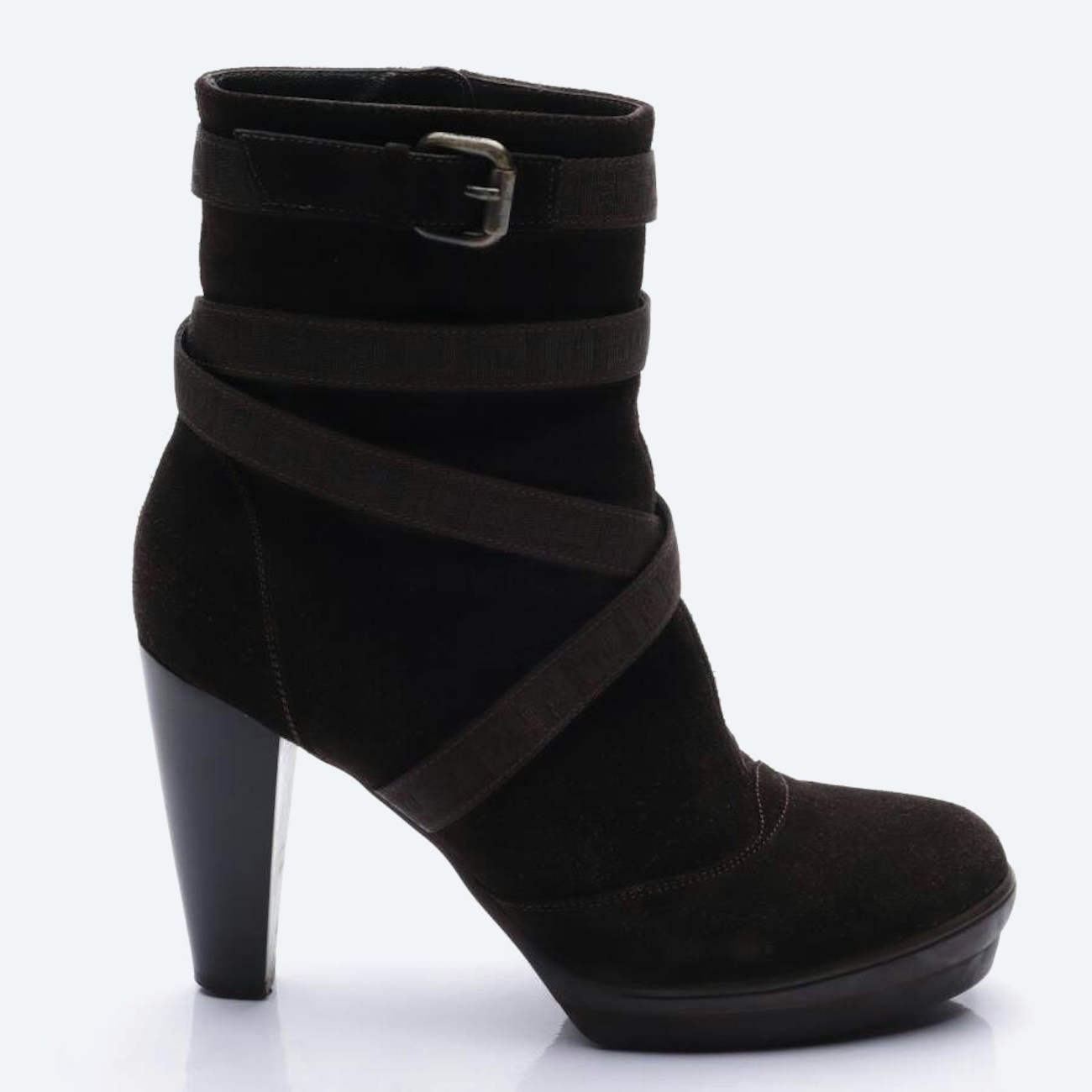Image 1 of Ankle Boots EUR 40.5 Dark Brown in color Brown | Vite EnVogue