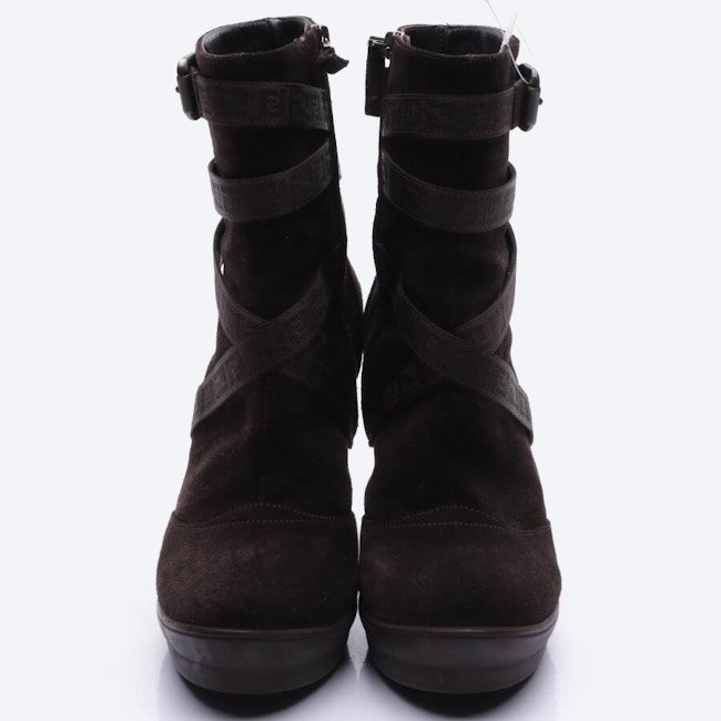 Image 2 of Ankle Boots EUR 40.5 Dark Brown in color Brown | Vite EnVogue