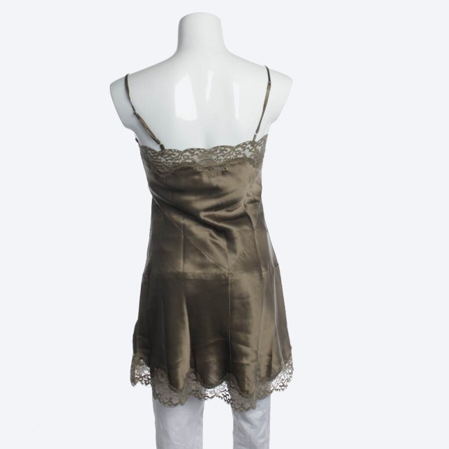 Image 2 of Silk Top XS Olive Green in color Green | Vite EnVogue