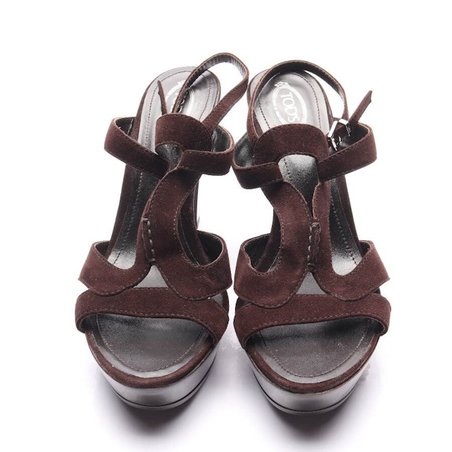 Heeled Sandals EUR 39.5 Dark Brown | Vite EnVogue