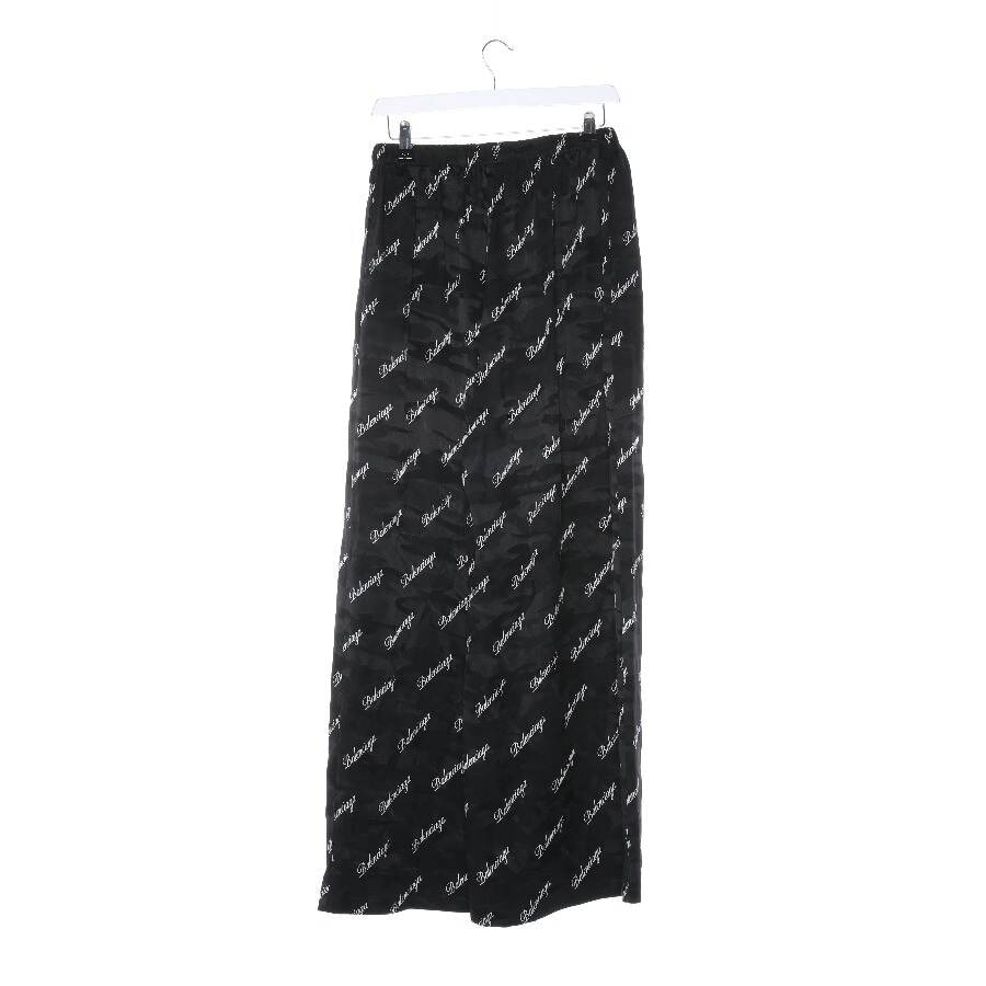 Image 2 of Silk Pants 38 Black in color Black | Vite EnVogue