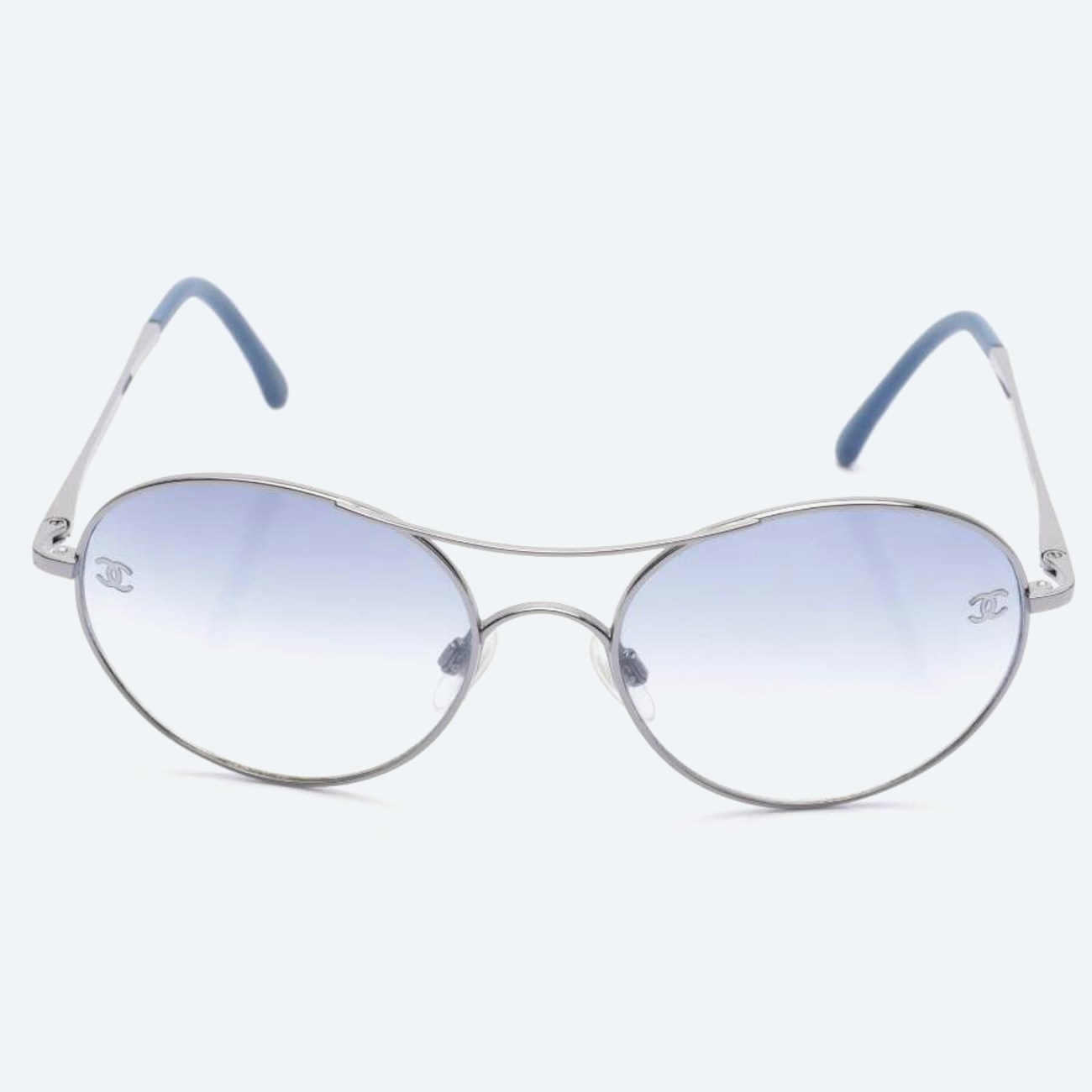 Image 1 of 4190-T-0 Sunglasses Silver in color Metallic | Vite EnVogue