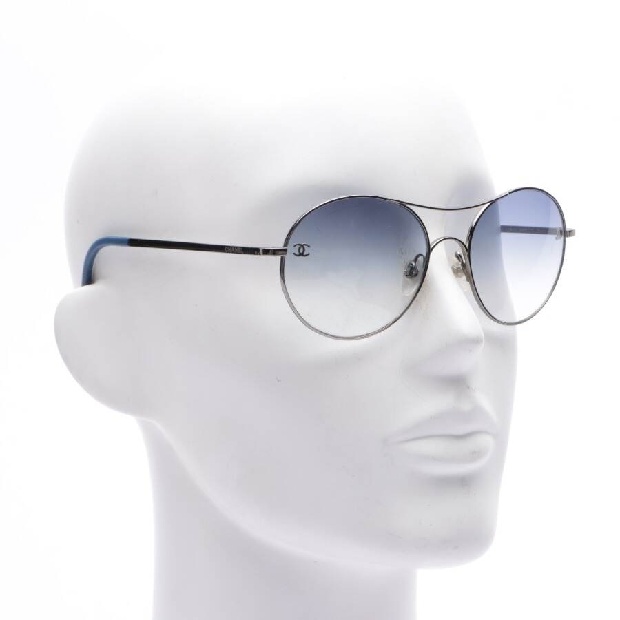 Image 2 of 4190-T-0 Sunglasses Silver in color Metallic | Vite EnVogue