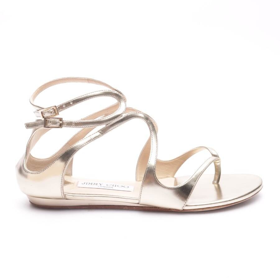 Image 1 of Strappy Sandals EUR 36 Gold in color Metallic | Vite EnVogue