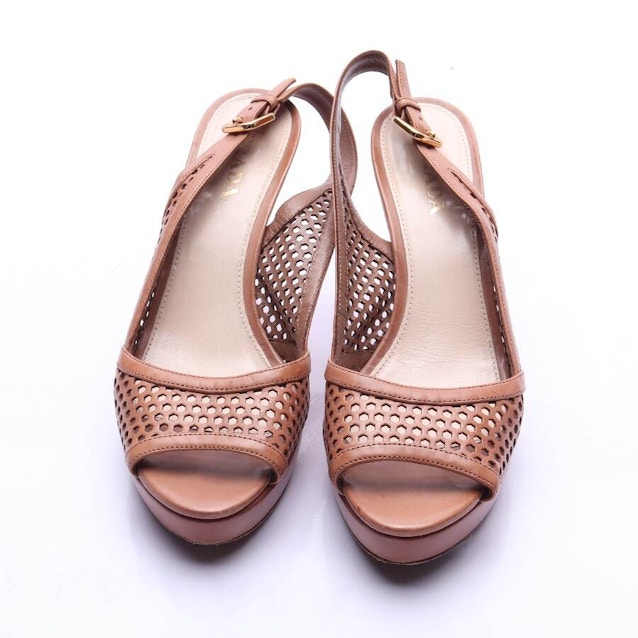 Heeled Sandals EUR 40 Light Brown | Vite EnVogue