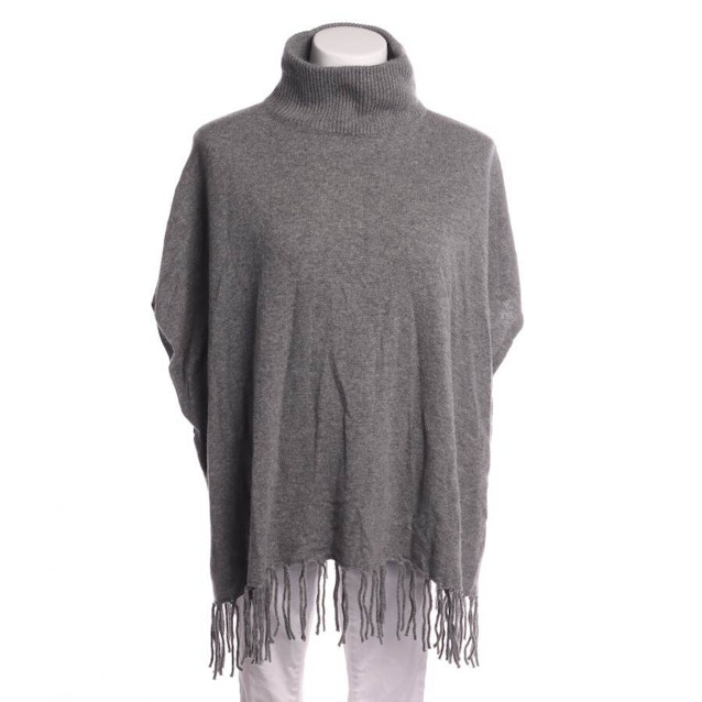 Image 1 of Cashmere Poncho One Size Gray | Vite EnVogue