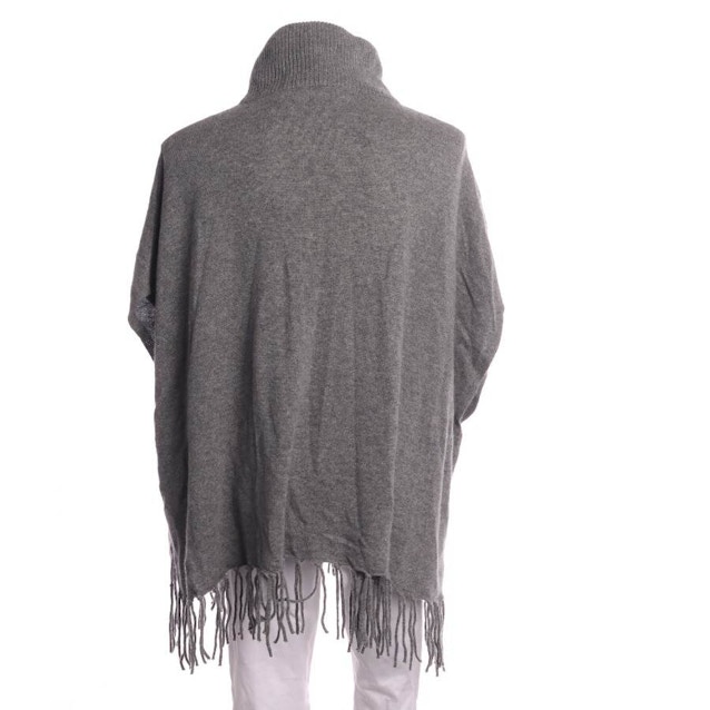 Cashmere Poncho One Size Gray | Vite EnVogue