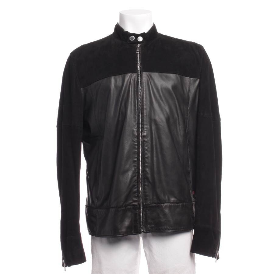 Image 1 of Leather Jacket 52 Black in color Black | Vite EnVogue