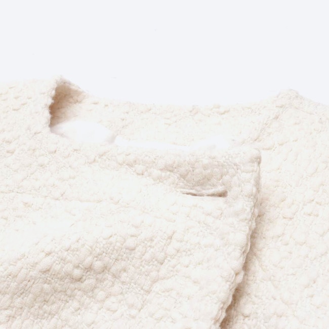 Image 3 of Between-seasons Coat 36 Beige in color White | Vite EnVogue