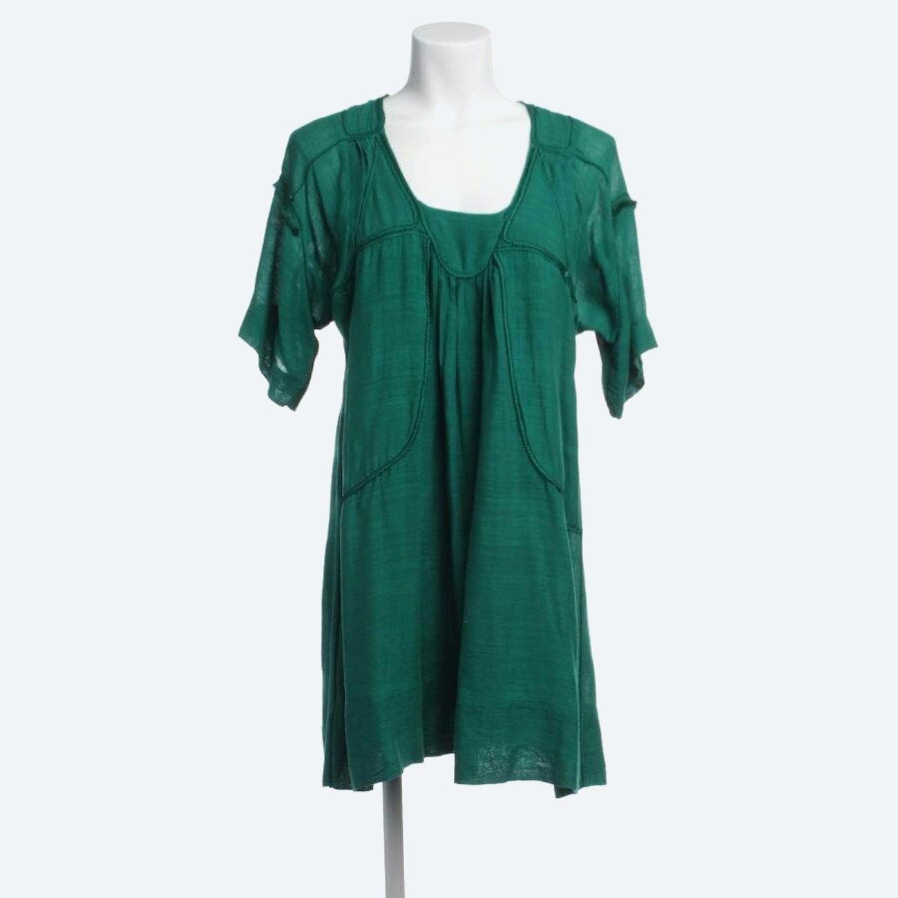 Image 1 of Silk Dress 32 Green in color Green | Vite EnVogue