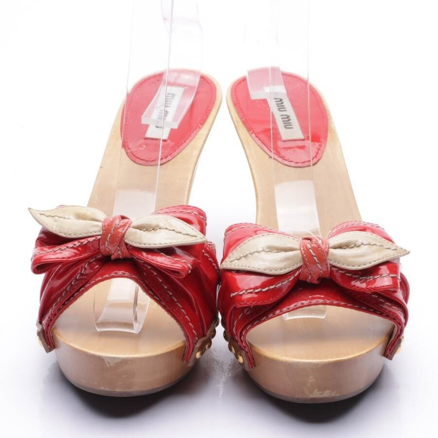 Image 2 of Heeled Sandals EUR 40.5 Red in color Red | Vite EnVogue