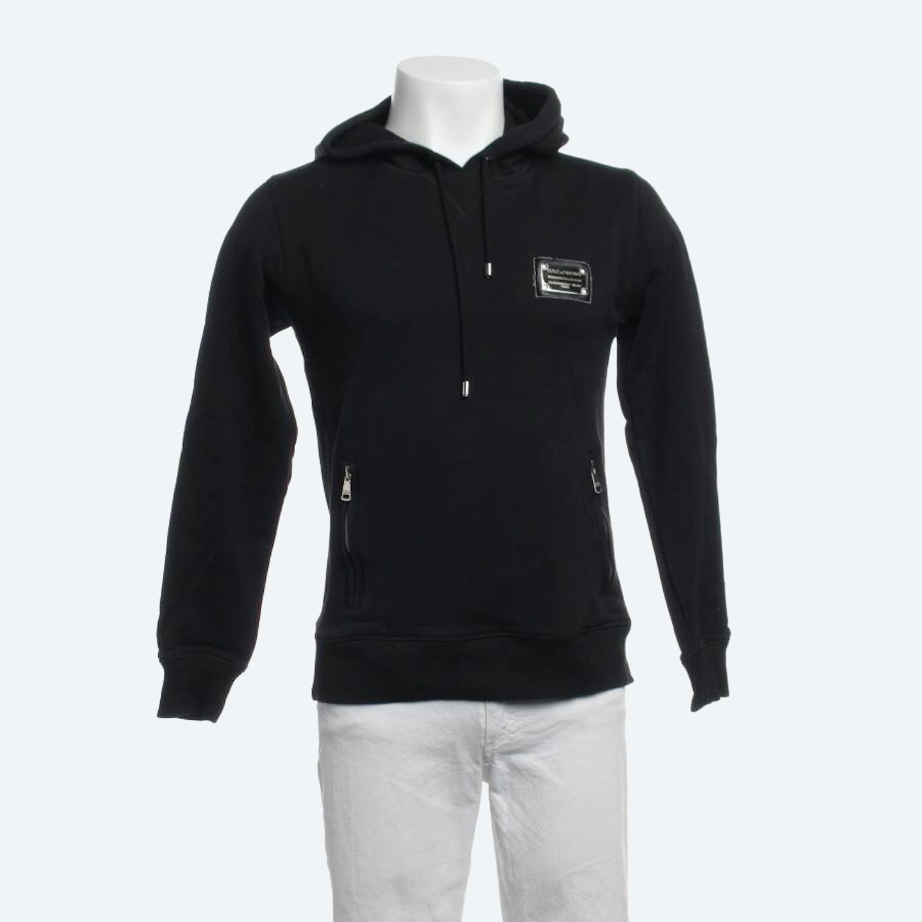 Image 1 of Hooded Sweatshirt 40 Black in color Black | Vite EnVogue