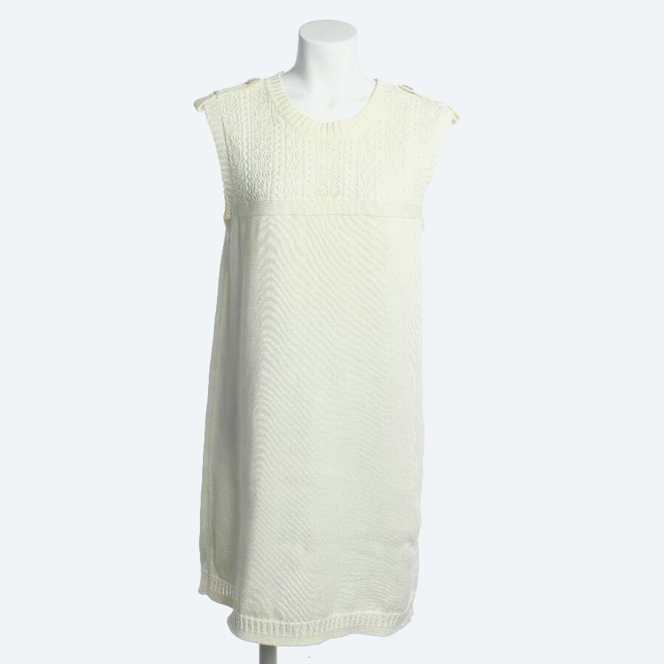 Image 1 of Knit Dress 42 Cream in color White | Vite EnVogue