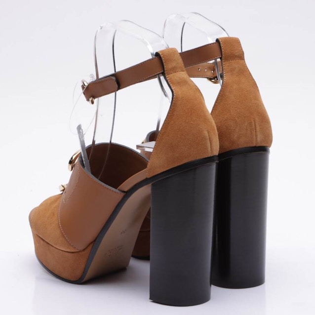 Heeled Sandals EUR38 Brown | Vite EnVogue