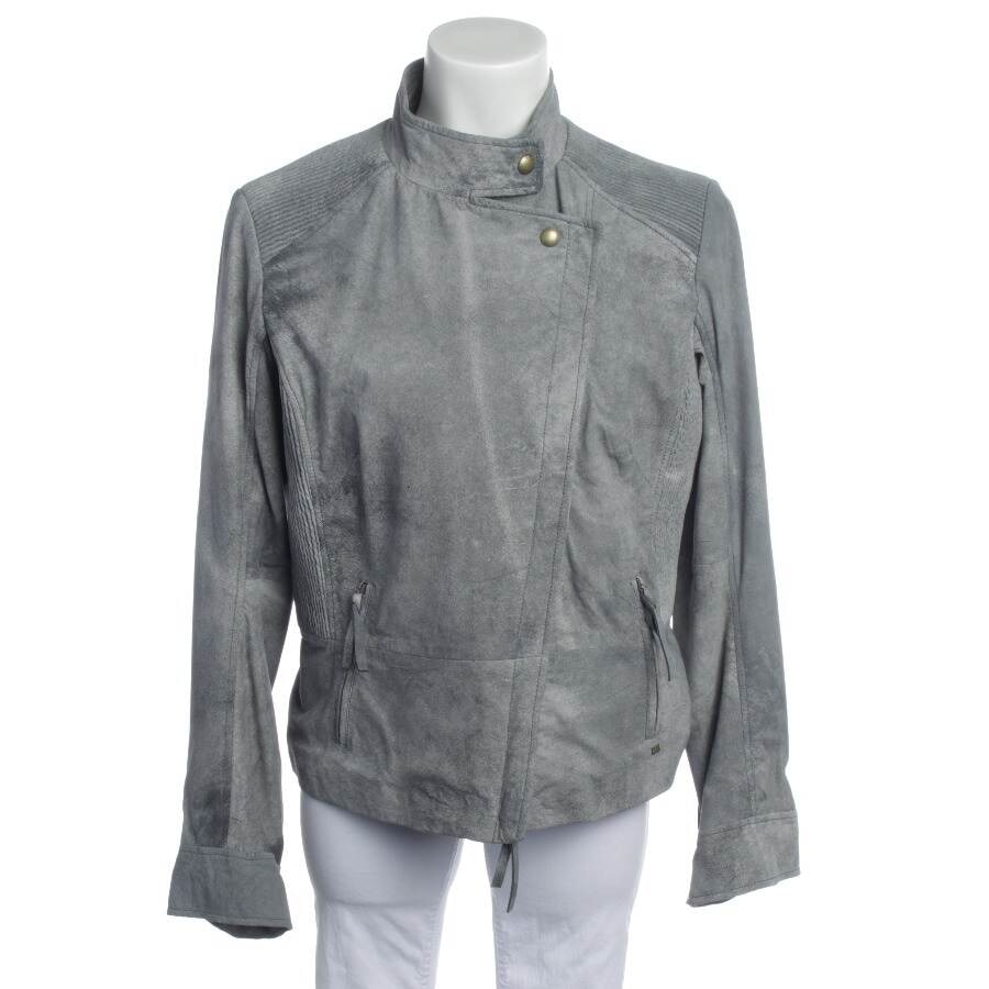 Image 1 of LeatherJacket 42 Gray in color Gray | Vite EnVogue