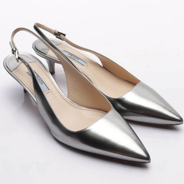 Image 1 of Slingbacks EUR 39.5 Silver | Vite EnVogue