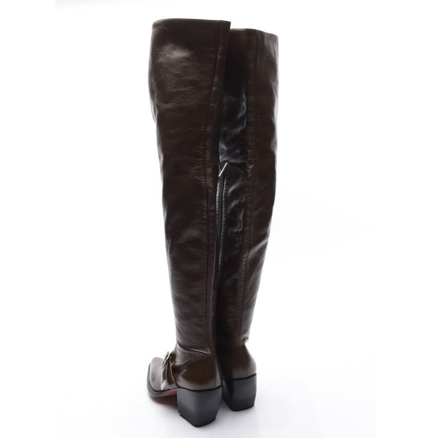 Image 2 of Overknee Boots EUR 40 Dark Brown in color Brown | Vite EnVogue