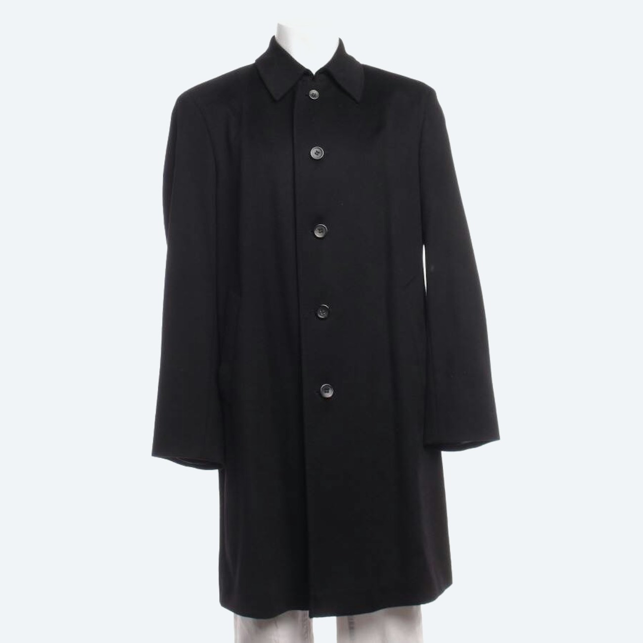 Image 1 of Cashmere Coat 50 Black in color Black | Vite EnVogue