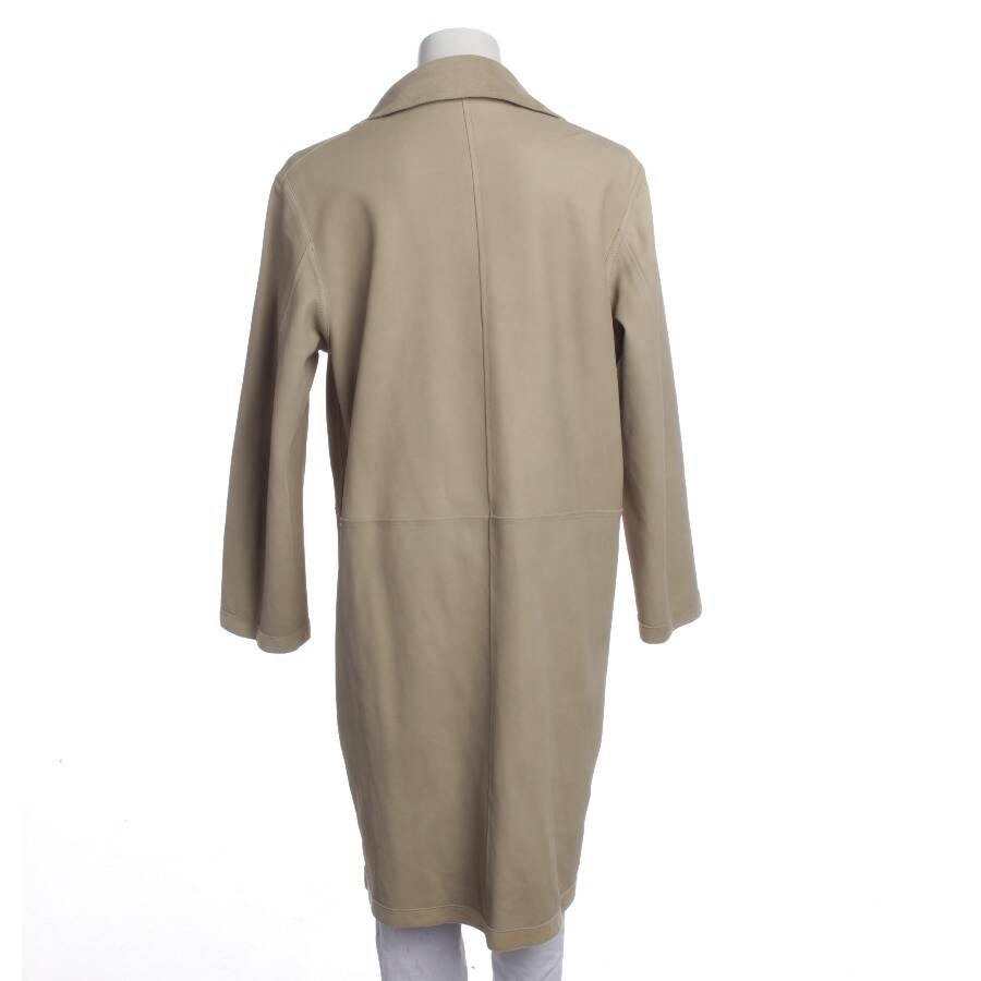 Image 4 of Leather Coat M Beige in color White | Vite EnVogue