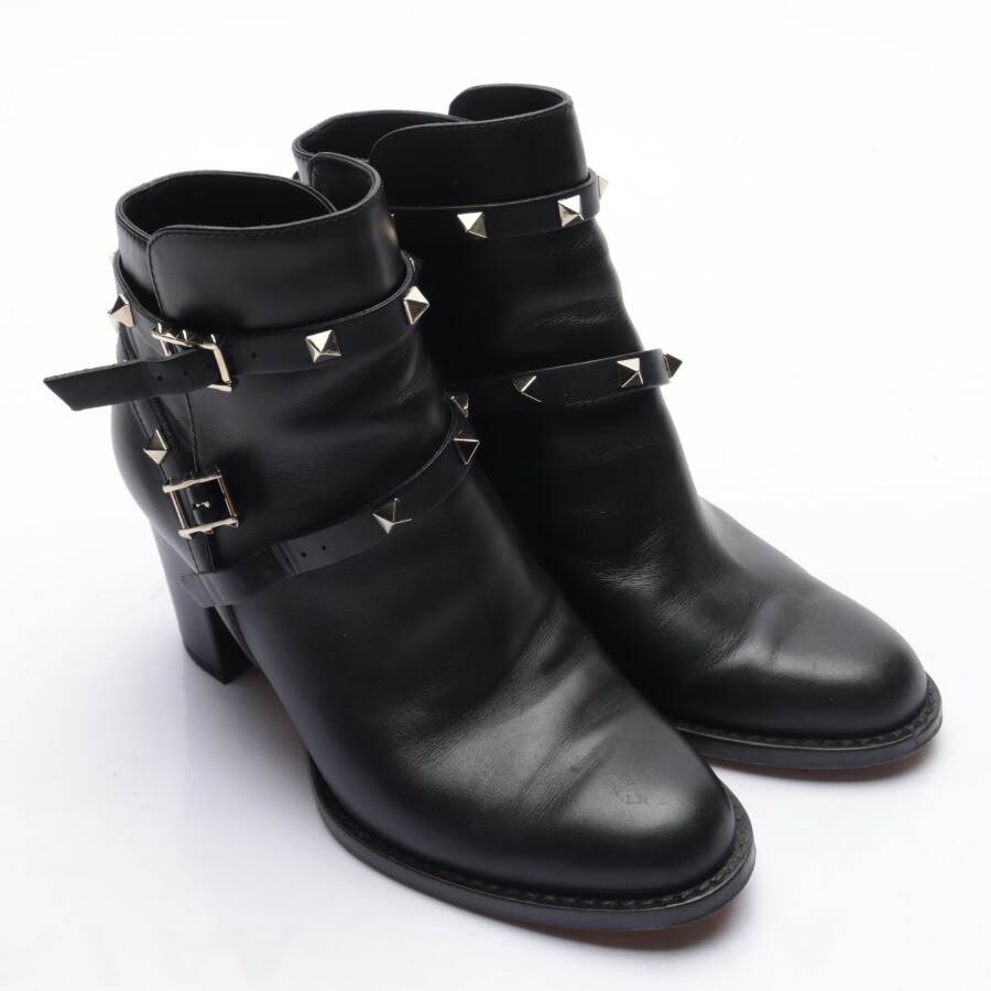 Image 1 of Rockstud Biker Boots EUR 36.5 Black in color Black | Vite EnVogue