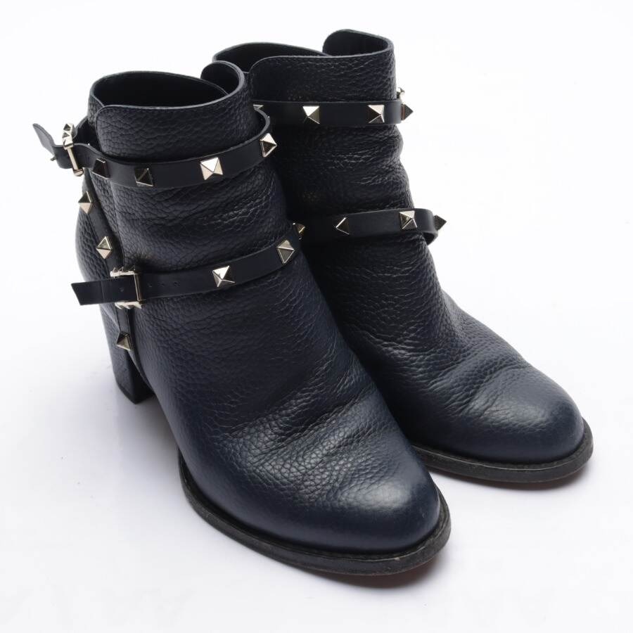 Image 1 of Rockstud Biker Boots EUR 36 Navy in color Blue | Vite EnVogue