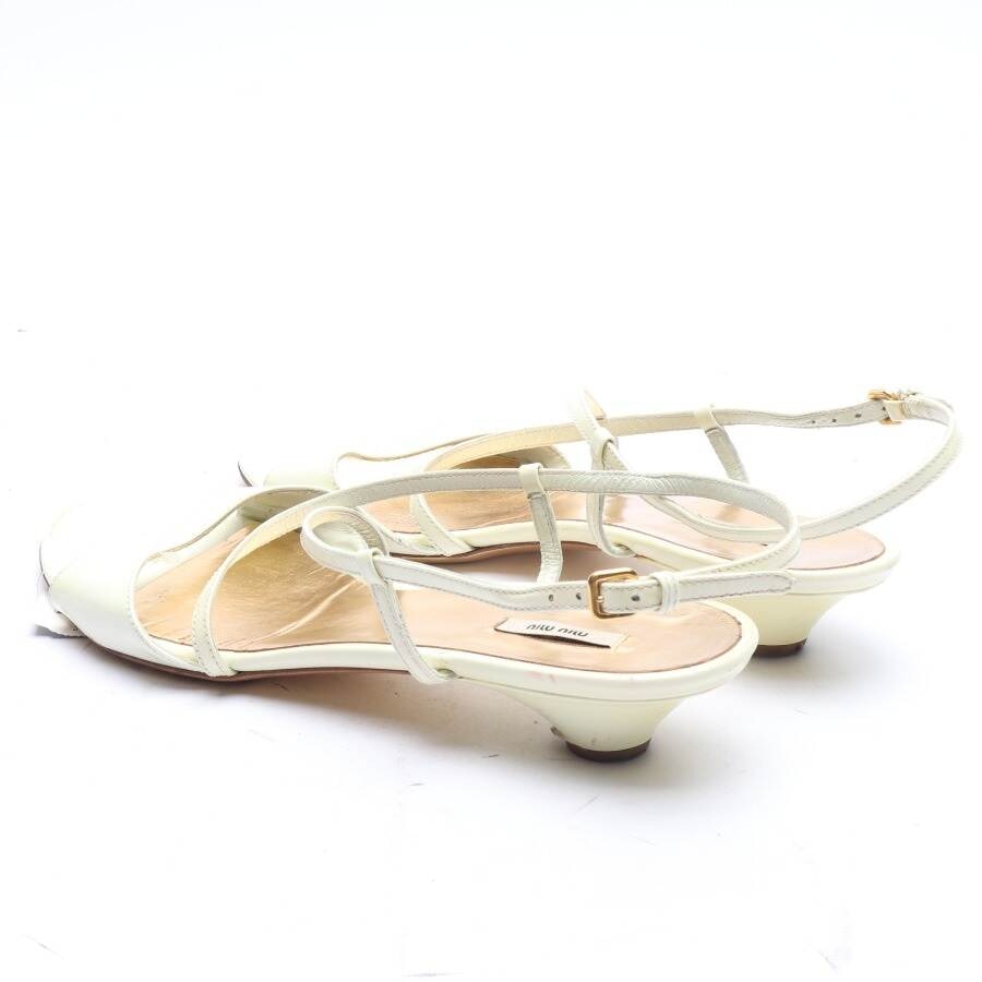 Image 2 of Heeled Sandals EUR 40 Cream in color White | Vite EnVogue