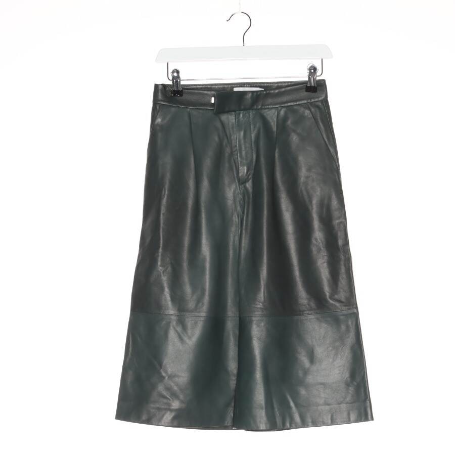 Image 1 of Leather Pants W24 Dark Green in color Green | Vite EnVogue