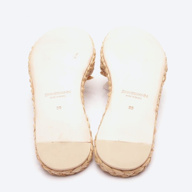 Image 3 of Sandals EUR 39 Beige in color White | Vite EnVogue
