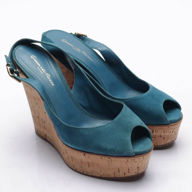 Image 1 of Wedges EUR 40 Turquoise | Vite EnVogue