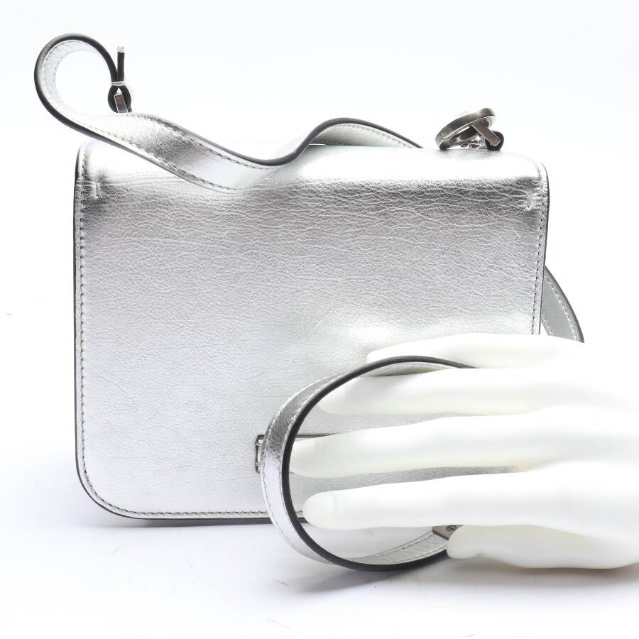 Image 2 of V-Logo Evening Bag Silver in color Metallic | Vite EnVogue