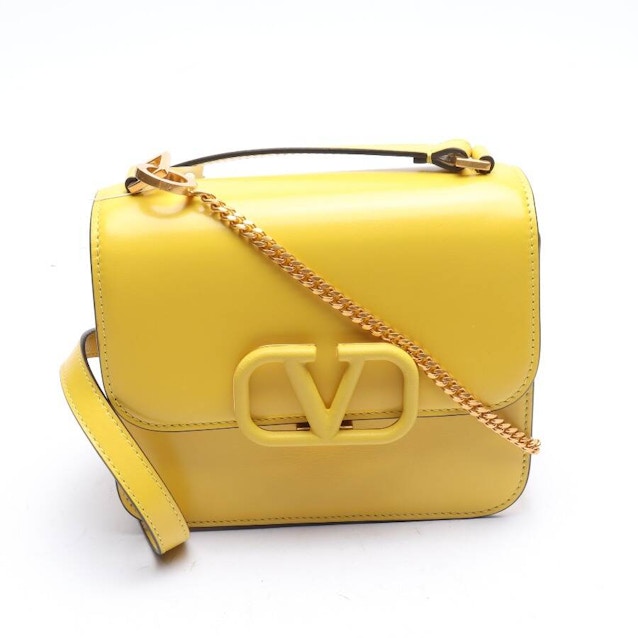 Image 1 of V-Logo Evening Bag Mustard Yellow | Vite EnVogue